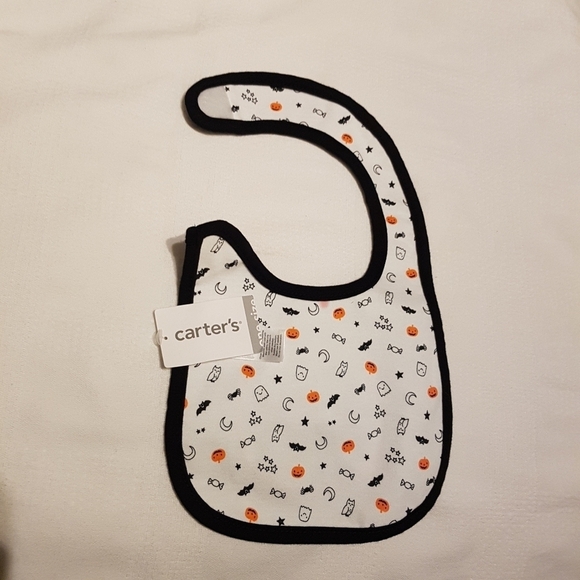 Carter's Halloween baby bib reversible, NEW - Picture 2 of 4